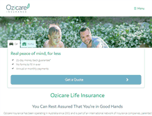 Tablet Screenshot of ozicare.com.au